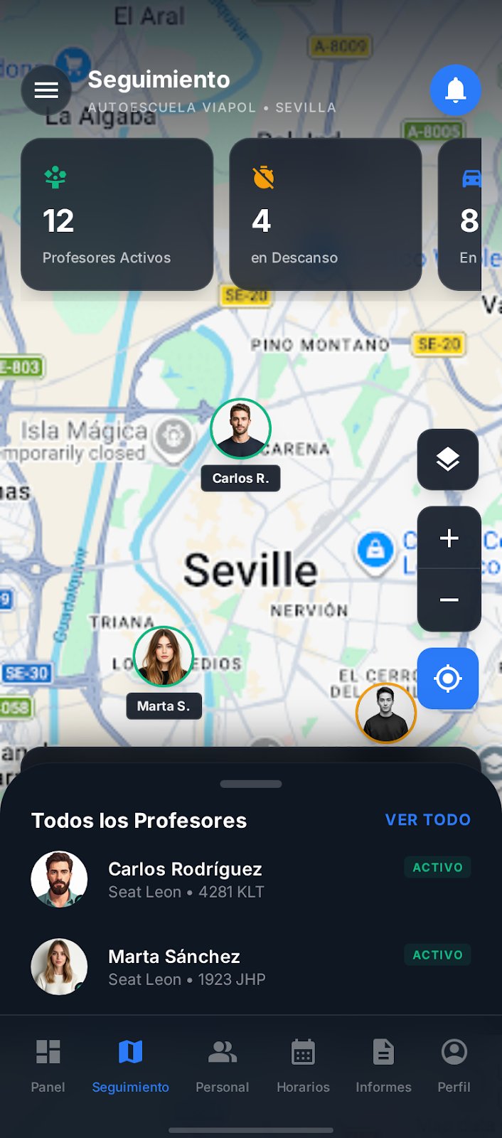 Seguimiento GPS en tiempo real